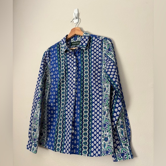 Souleido Vintage Style Multi-Print Cotton Shirt - Picture 5 of 15